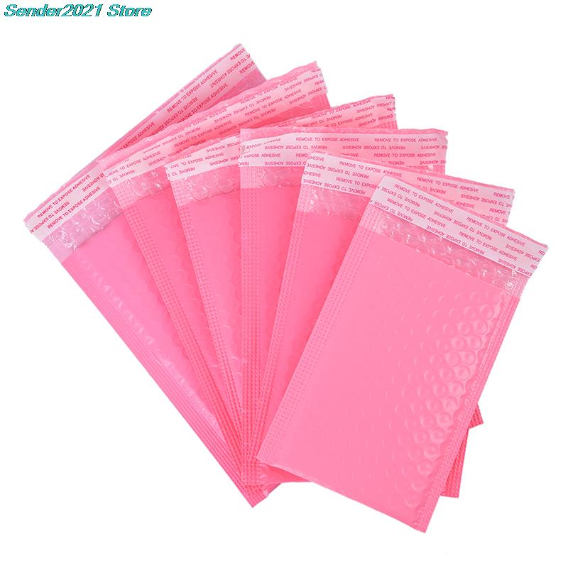 10pcs/lot Pink Paper Bubble Padded Mailers Envelopes Gift Bag Bubble Mailing Envelope Bag Packaging Shipping Bags Mailer Bags